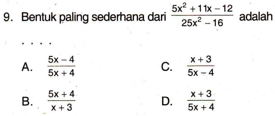Soal UN Matematika SMP :