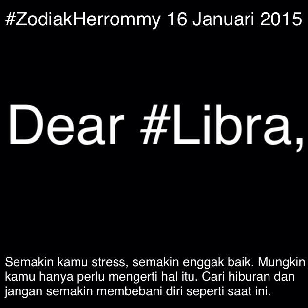 Dear #Libra... ~ <a href="/ZodiakHerrommy/">Zodiak Herrommy</a> #ZodiakHerrommy