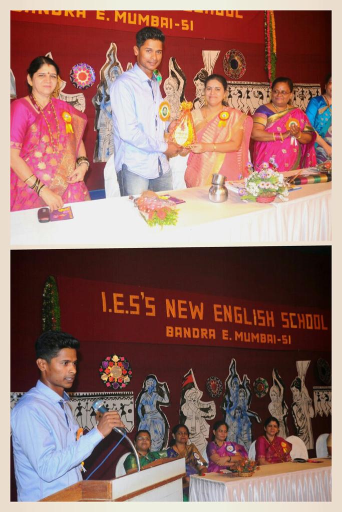 Special moment
#I.E.S #NewEnglishSchool #AnnualDay
 #ChiefGuest #ExStudent #GoldenJubilee