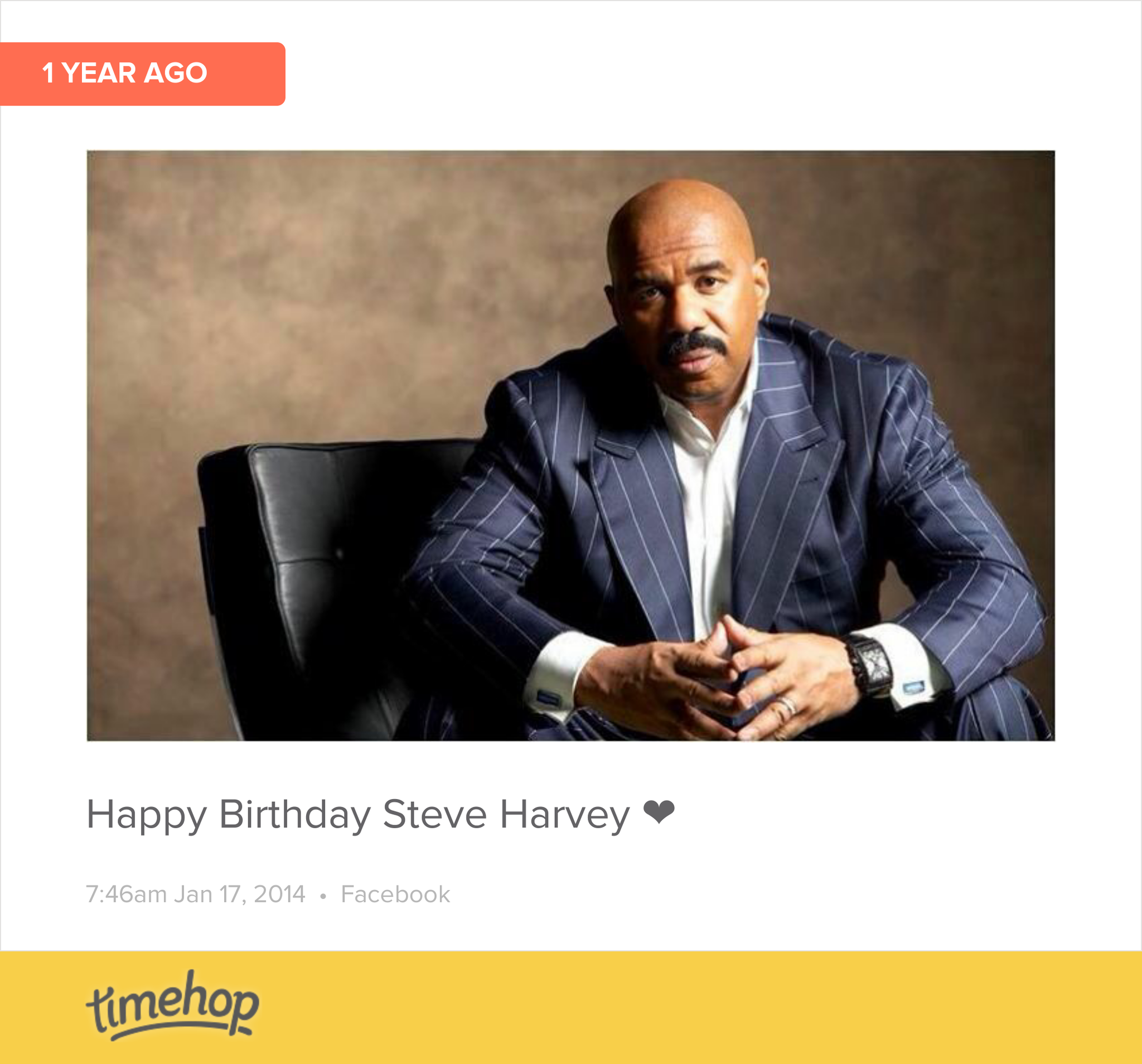 I love Steve Harvey  Happy Birthday   
