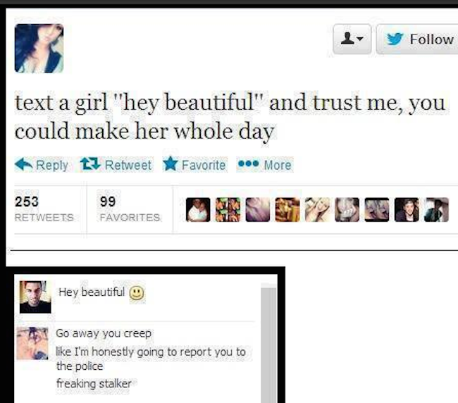 When guys text you "Hey Beautiful" <3