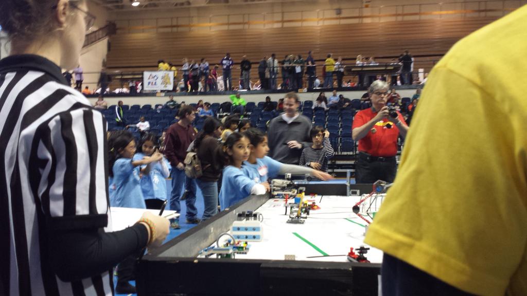 DaringDolphins's tweet photo. Daring Dolpins at NC A&amp;T university for the NC State FLL Competition #omgrobots. http://t.co/Bov8RldIce