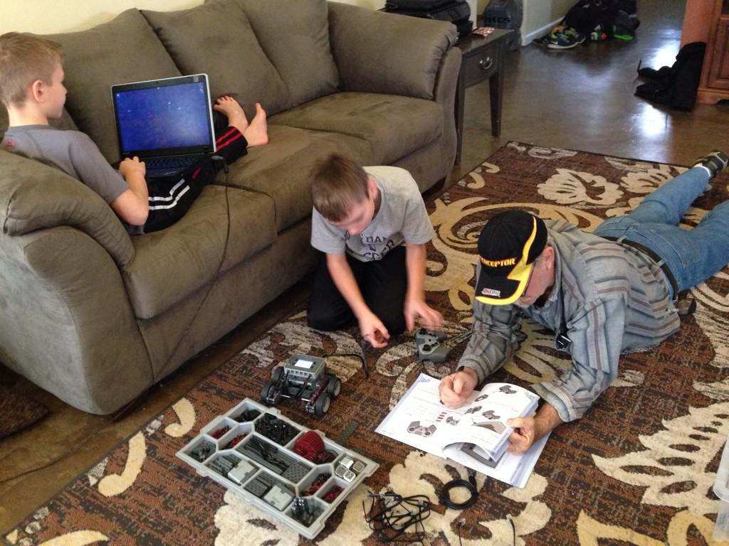 BiggerstaffIN's tweet image. Long weekend = VEX IQ project with grandpa! #STEMfuture #PLTW #ElementaryRobotics