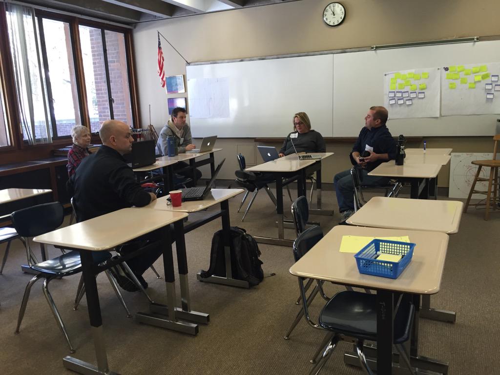 edcampROC's tweet photo. #BYOD session in room 4 talking about #1:1 #ipad programs #edcamproc #byodchat http://t.co/GkAne3QrHQ