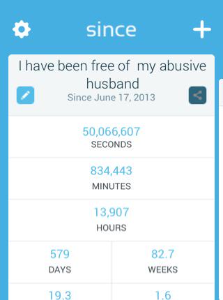 dawnmlinden's tweet photo. I escaped my abusive narcissistic husband June 17th. He's got me financially but I AM FREE #SinceApp #whyistayed http://t.co/eTCxxyL1oe