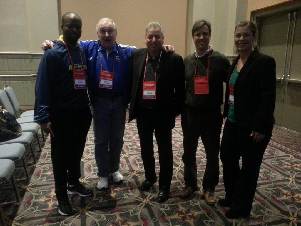 Alabama_Soccer's tweet photo. SAA Committee after presenting, Developing Programs in Underserved Areas @CSSFoundation @ussoccerfndn #NSCAAPhilly http://t.co/RVWda6nm8l