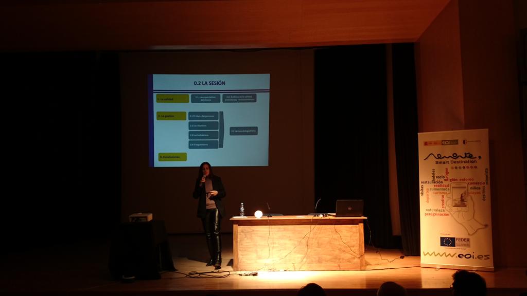 Expertise_mkt's tweet photo. Interviene Ma Cruz Cádiz directora Técnica del ICTE hablando de "gestión de calidad" @eoi @D_Local_Almonte http://t.co/aqy6G13OOb