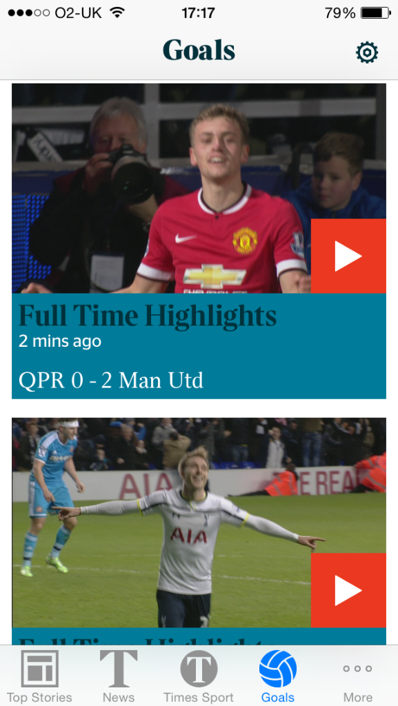 TimesSport's tweet photo. ⚽ Watch #timesgoals full-time highlights from the 3pm BPL kickoffs in the app now ► http://t.co/2G8XkOVD0C http://t.co/1ZpBZ4CuPW