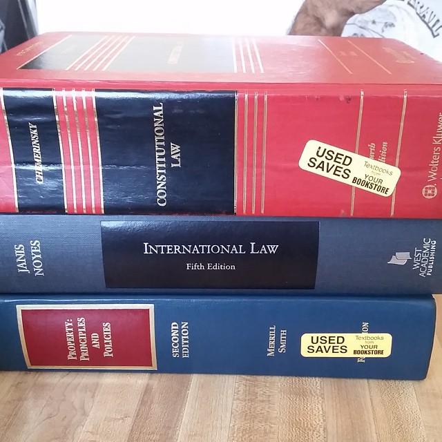 LawSchoolME's tweet image. The couple that studies together stays together! At least I'm not reading these! #actuaryproblems #lawschoolprobl...