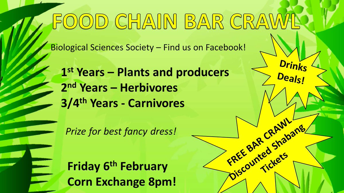 UoL_BSS's tweet photo. Bar Crawl Details: https://t.co/3ZxrAndxks http://t.co/6zcrHlIoJF