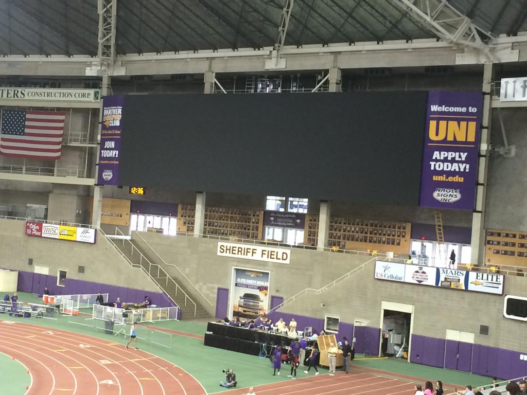 AssumptionTrack's tweet image. All offseason to get the clock working. Cmon @UNITrackFieldXC. Looks like an expensive chalkboard #stepyogameup