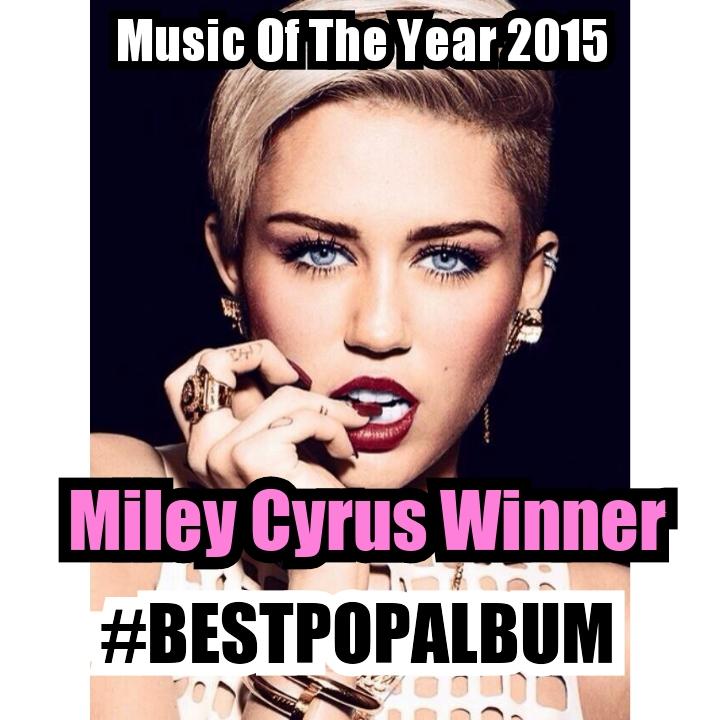 BestAtTheYear's tweet photo. #Smilers @MileyCyrus The Winner For #BestPopAlbum Whit "Bangerz" Congratulations http://t.co/uspNx7KVMG