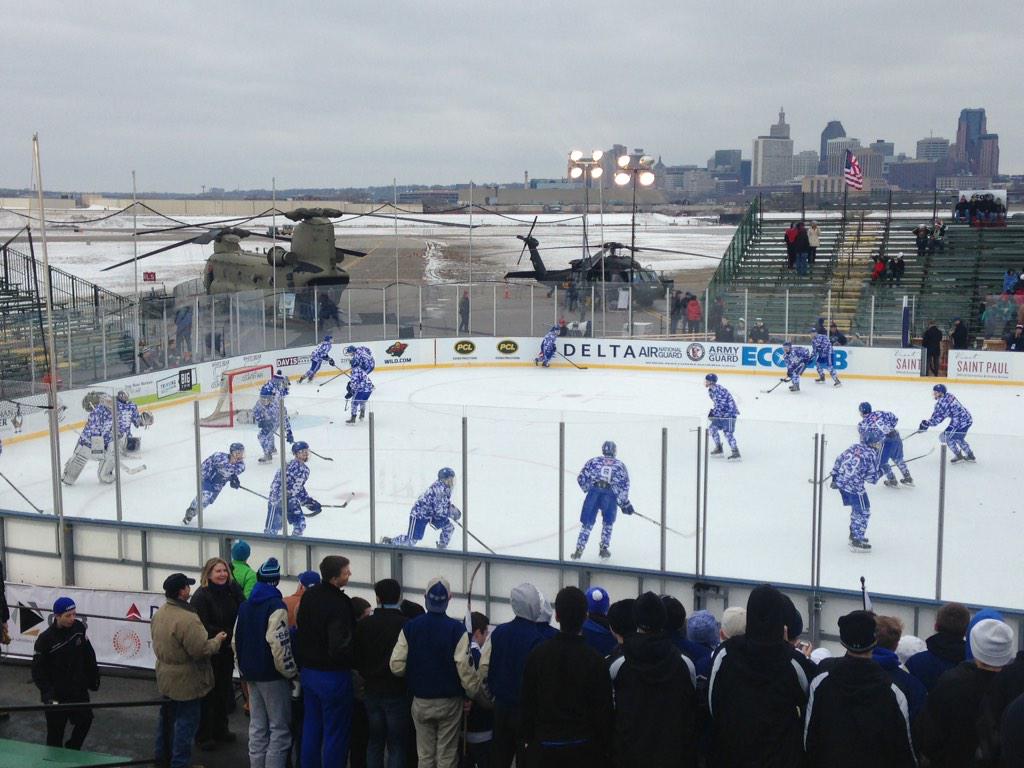 FanDuelSN_NOR's tweet photo. RT if you're watching #HDM2015 to cheer on @StThomasCadets. They're on the ice right now! http://t.co/mkZ8rmFPYZ