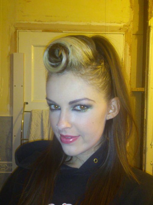 Hair and makeup done now just need to find something to wear! #makeup #makeuptransformation #pinupgirl