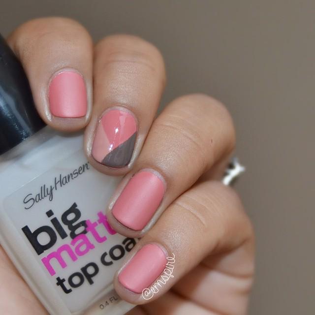 SallyHansen's tweet photo. We love IG user emspire's matte mauve #manicure. Try saying that three times fast! #BigMatte #TopCoat http://t.co/ZAlHacbQPZ