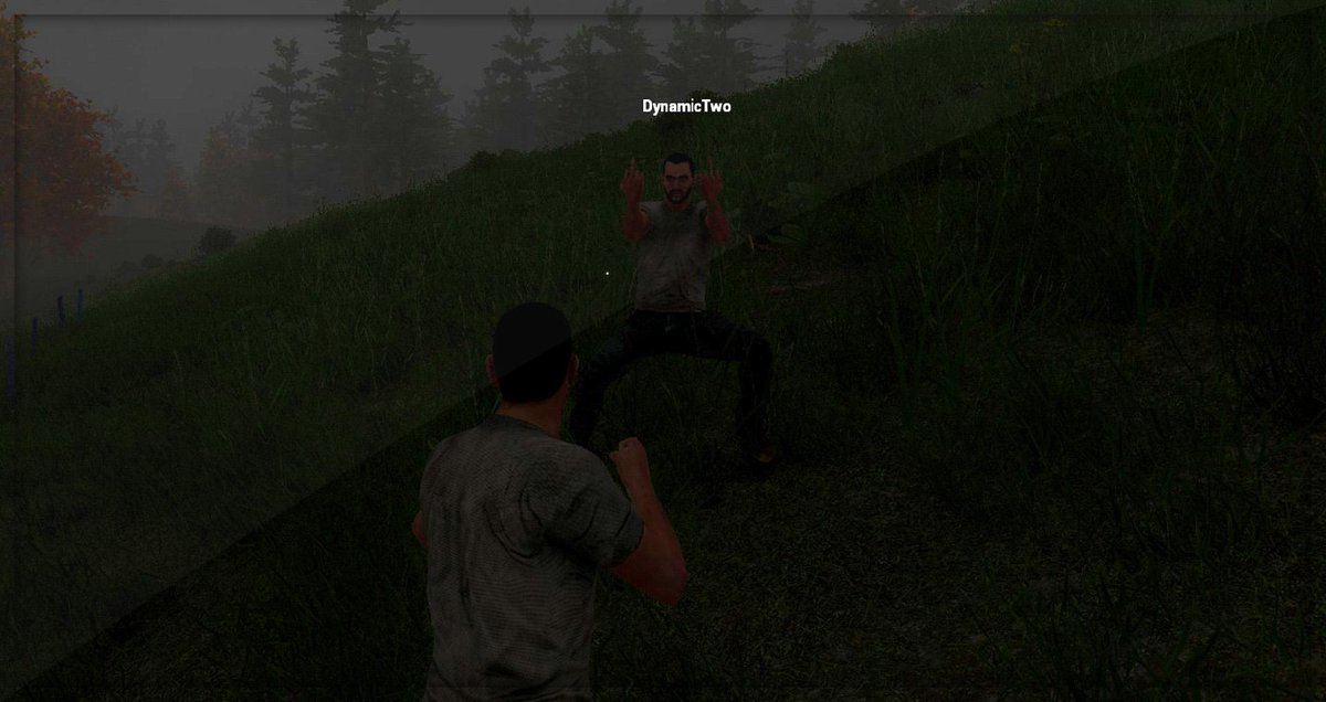 iCrazyTeddy's tweet image. Why you flipping me off at me brah? @TwoDynamicHD 😂😂😅😅 #H1Z1 #H1Z1game