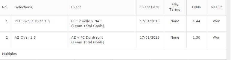 1EuroTips's tweet image. Got another double from Eredivisie !