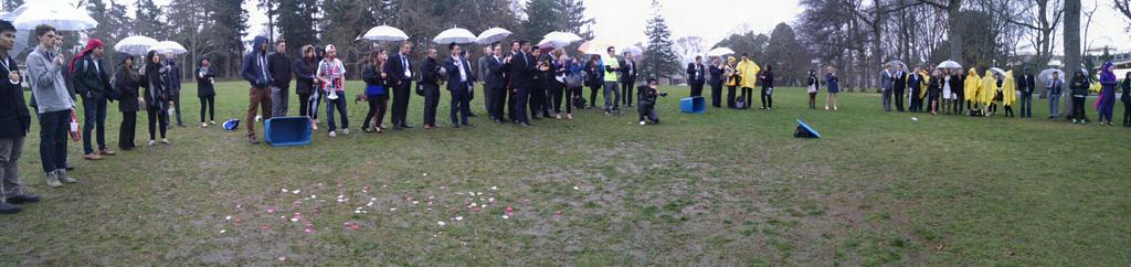 jdcwest's tweet photo. What troopers in the rain supporting their #sochies with #10yearsofcheer #hottogo http://t.co/wf1CQ9R3og
