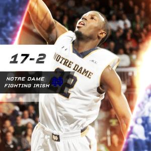 MarchMadnessMBB's tweet image. 13th win in the past 14 games? Check. 
No. 12 Notre Dame fights back to beat the upset-minded Hurricanes 75-70!
