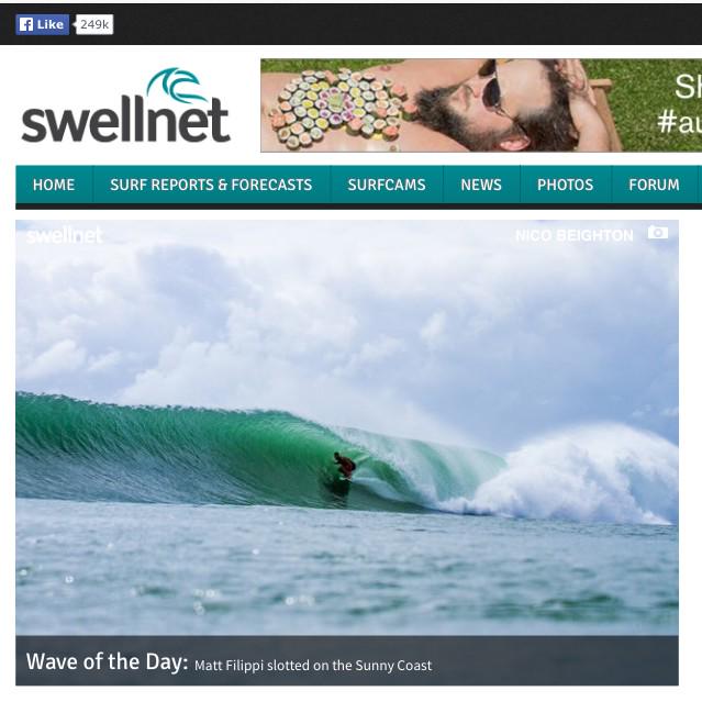 Made it in Swellnet!