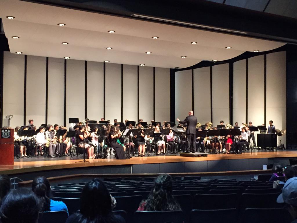 RBMSBand's tweet photo. Spring ISD Middle School Honor Band performance.  Directed by Bill Watson. #4excellence http://t.co/cyqidkOKrh