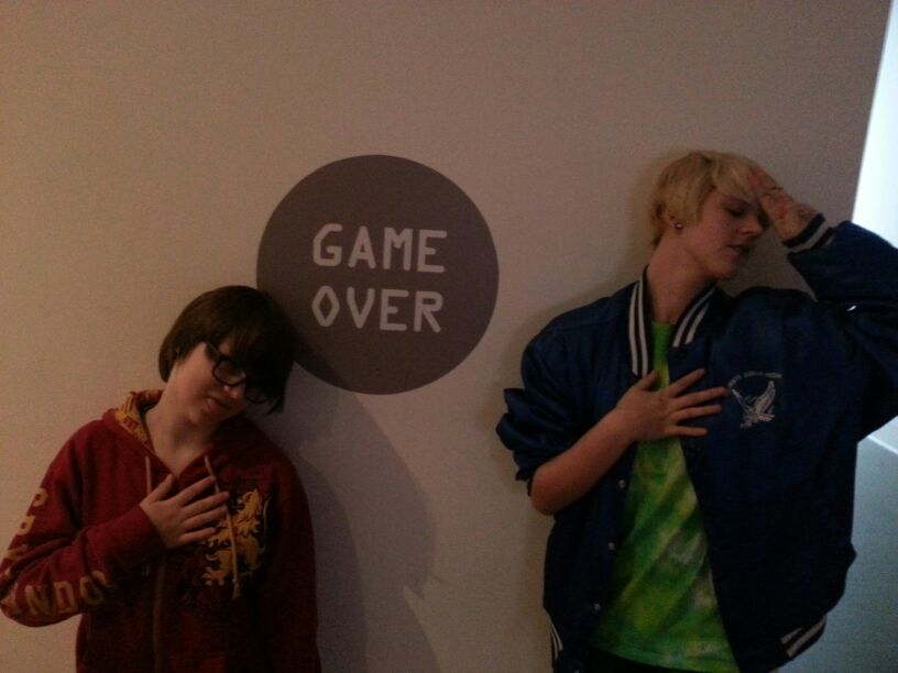 AceEvilGames's tweet photo. Cool art in video games exhibit. #LevelUpFIA http://t.co/IJcJlRLwI2