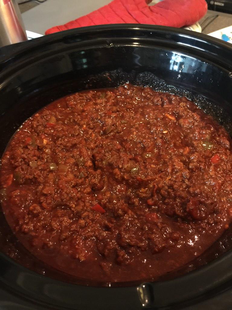Lucylou95816's tweet photo. Final product in the judges hands. #tweet your chili #hopefulwin http://t.co/6pO7RPtSgn