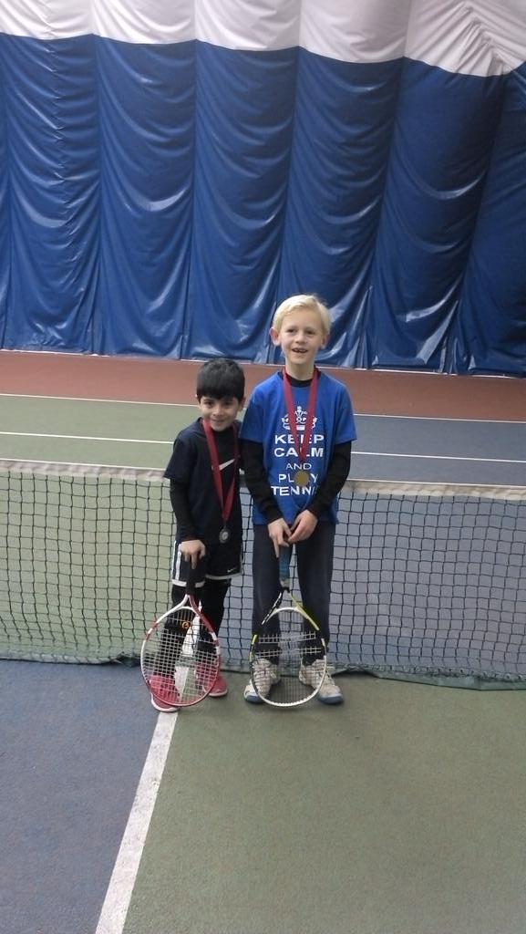 HaltonMini's tweet photo. Well done Evan Perkins and Ashton Taank. Finalists in Halton red club Tour today. Great match. Fighting for Everyball http://t.co/rYpzgSohfb