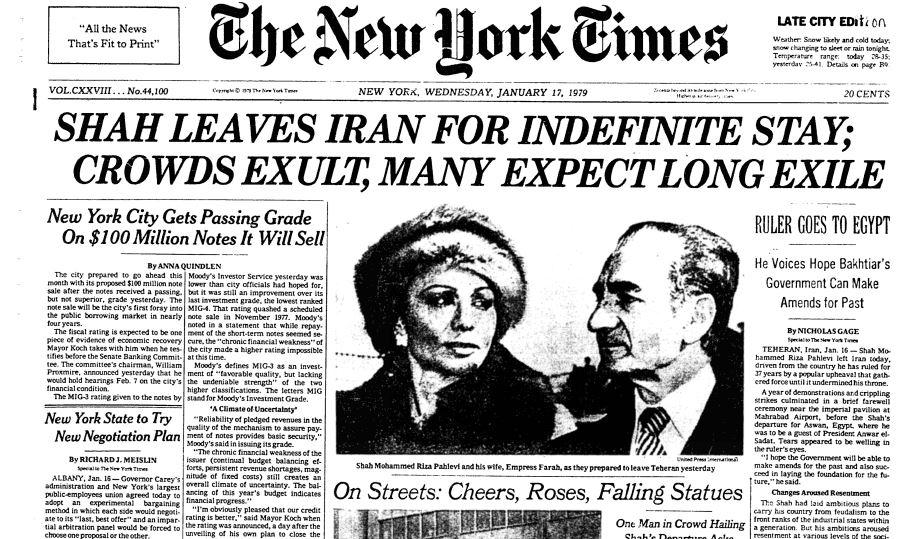 Image result for the shaw of iran leave for egypt