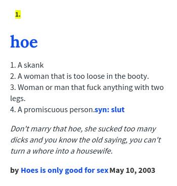 Woman what hoe a a makes