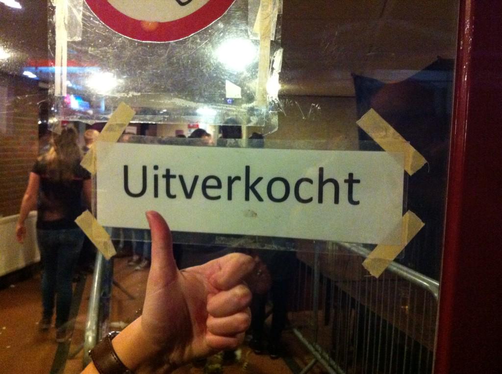 Ouderwets "Uitverkocht"