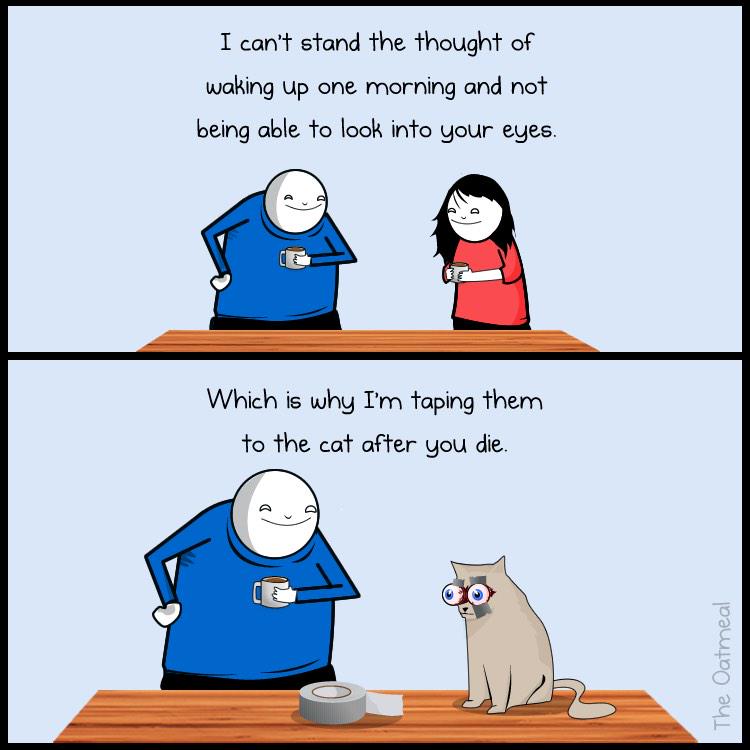 Oatmeal's tweet image. #love