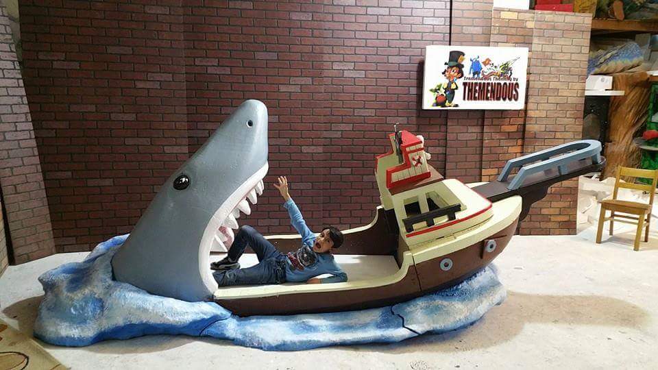 Themendous's tweet photo. Joe's infant size bed made such a splash, that we went ahead and built the larger twin size version! #JAWS #jawsbed http://t.co/3wmbSBYMQr