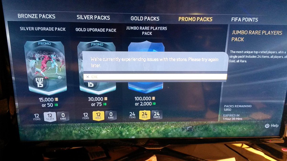 PSC_Games's tweet photo. @EASPORTSFIFA wtf is this @EASPORTSFIFA I can't open any packs. FIX THIS! http://t.co/zanqiQX36s