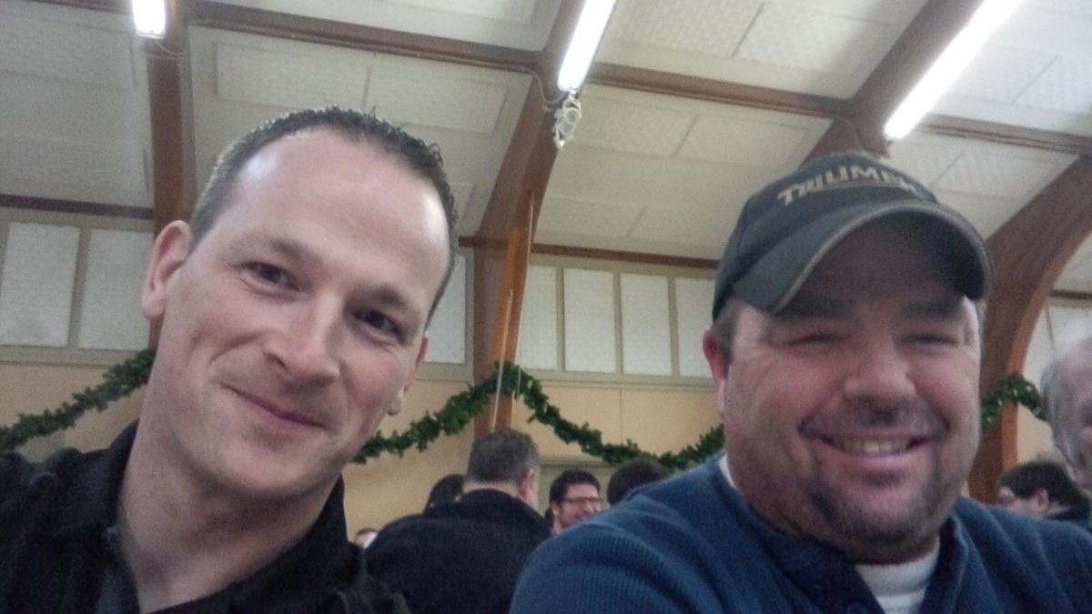 Having a blast at the annual curling event for the boys in <a href="/KinCanada/">Kin Canada</a> Atlantic. Time for some dinner with Gary J!