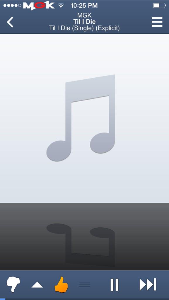 RustyMorgan7's tweet photo. @machinegunkelly 3times today I heard till I die on pandora!About fucking time they updated!Keep inspiring
#DMVRAGERS http://t.co/dOWeZaUAo9