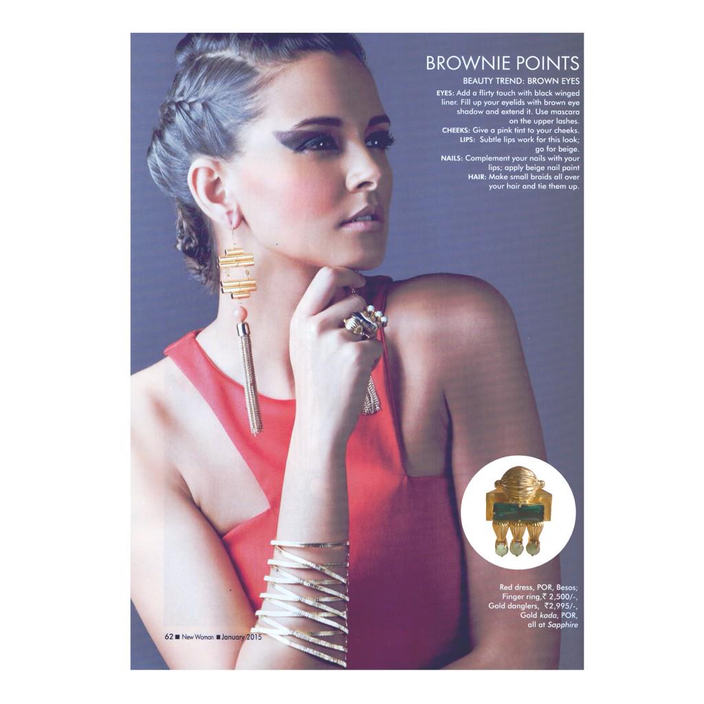 radhikasagrawal's tweet photo. Spotted! Our tri crystal ring in New woman,Jan'2015 issue! #jewelry #pressfeatures #radhikaagrawaljewels http://t.co/y2w37iekJn