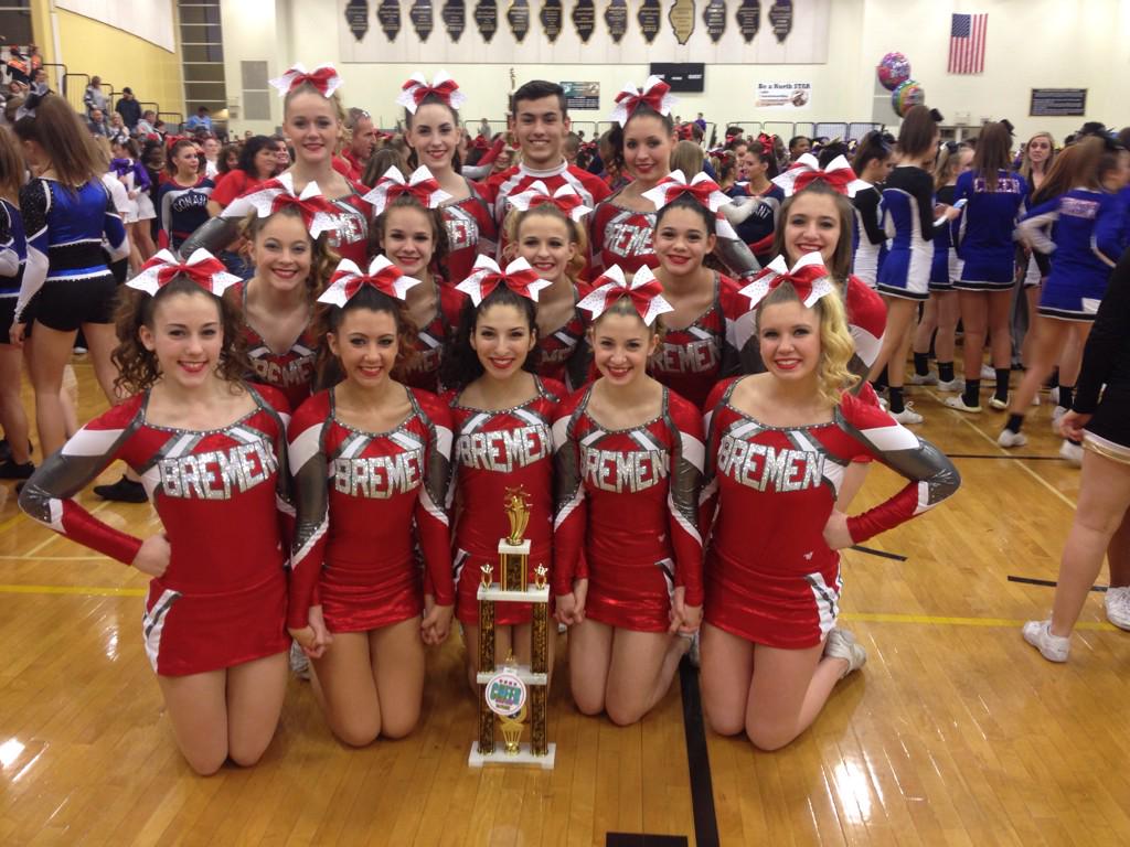 RevoltCheer's tweet photo. A great day to be a Brave! 1st Place for Varsity and JV at GLN! ❤️#PUSH❤️ http://t.co/6UBakk4Z6b
