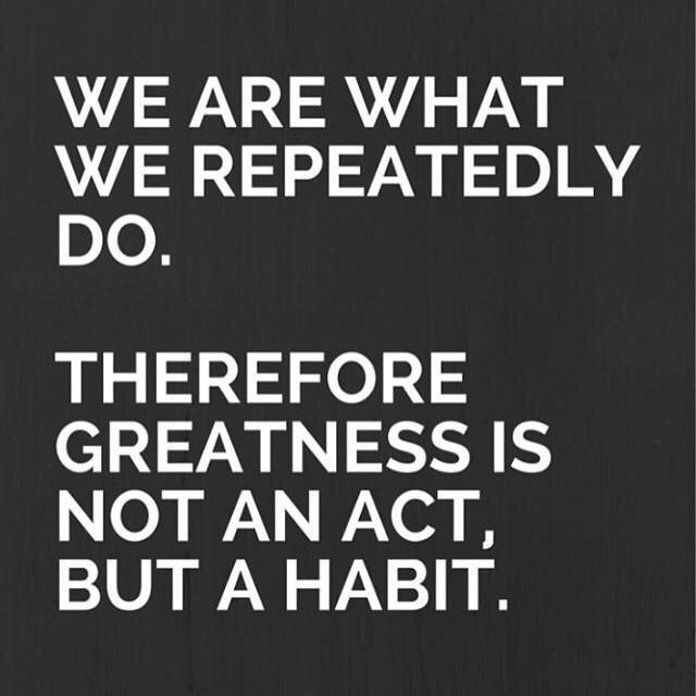 We are what we repeatedly do