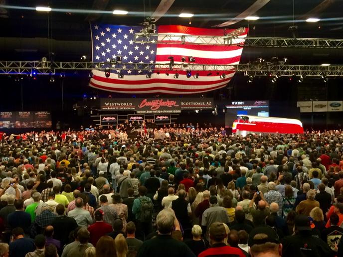 What an awesome moment! Here we go!!! <a href="/barrett_jackson/">Barrett-Jackson</a> #ParadeOfProgress <a href="/GM/">General Motors</a> #PratteCollection <a href="/RollingArtGroup/">Rolling Art Group</a> #AZ
