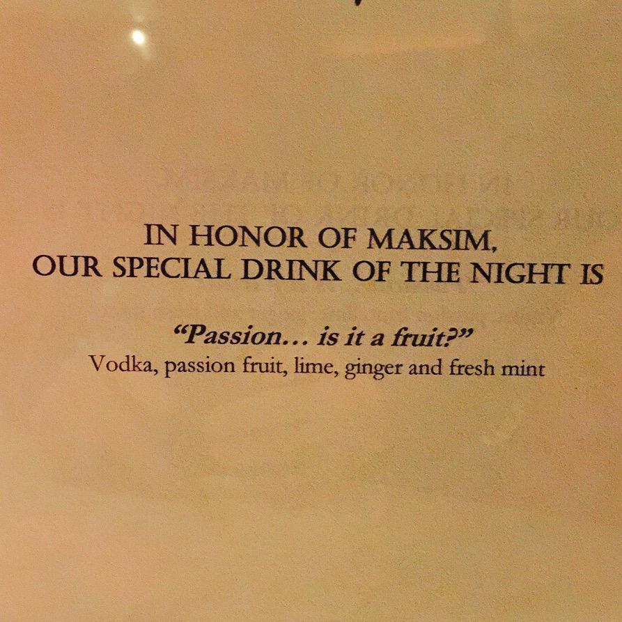 AlexSanderNYC's tweet photo. "Passion... Is a fruit?"

Happy birthday @MaksimC http://t.co/I7WKlx4G6X