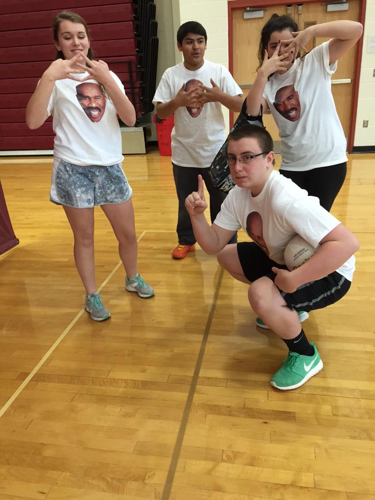 Happy birthday to from the official steve harvey volleyball team. 