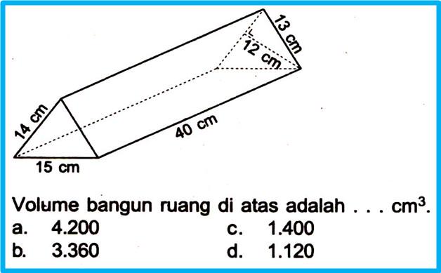 Soal US SD - menghitung Volume :