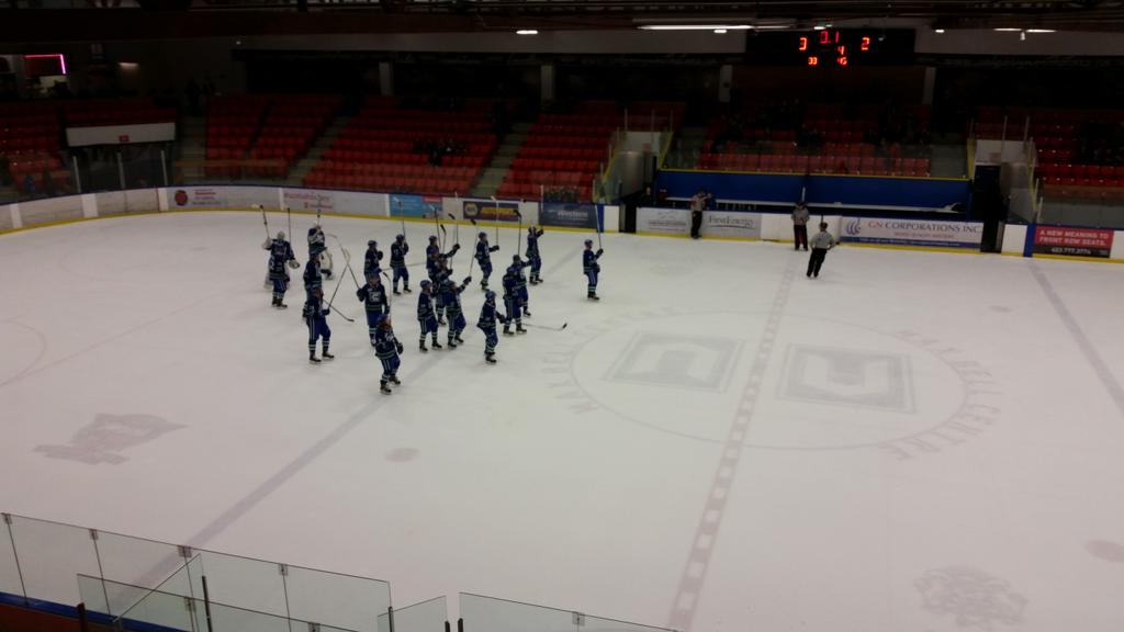 Calgary_Canucks's tweet photo. Canucks come back to win in the shootout after being down 2-0. Great story for the @BBBSCalgary who joined us. http://t.co/W6c7jolhlr