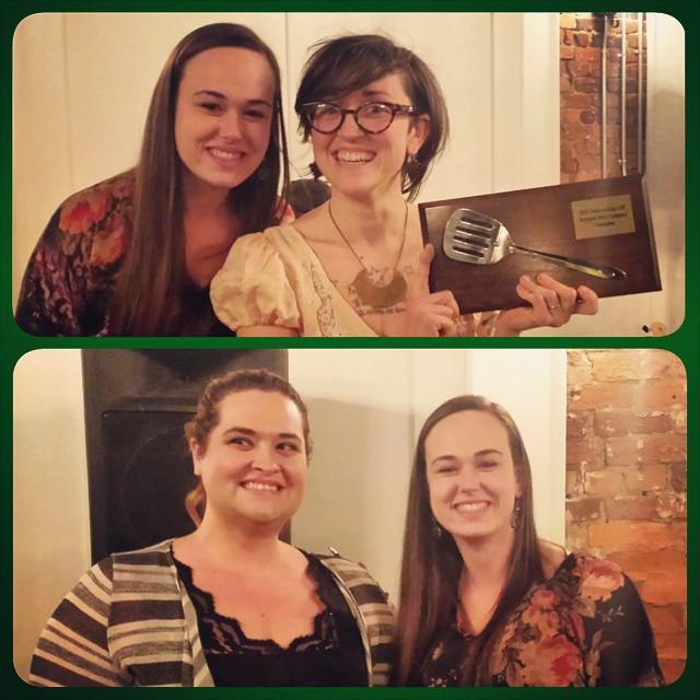 TerrapinBeerCo's tweet photo. Congrats to our #AthensGA #WakeNBakeOff Silver Spatula winners! Pro Chef Jo Nichols & Home Chef Brianne Miley. http://t.co/MPIzQqJ7oP