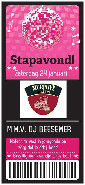 murphysstation's tweet image. Noteer m alvast in je agenda! Zaterdag 24 januari maken we er een ouderwetse stapavond van met DJ BEESEMER.