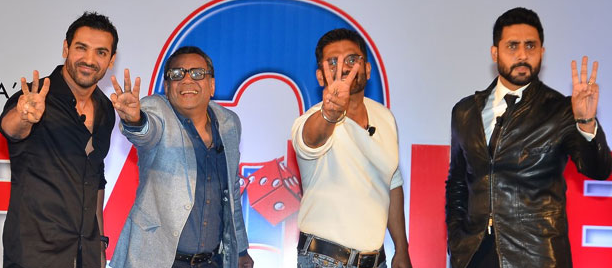 BOWorldwide's tweet photo. #BOCapsule Watch full album - #Abhishek #John #Paresh #Suneil announce #HeraPheri3 ! http://t.co/BGKmbjffJb http://t.co/hrAQpKnVXk