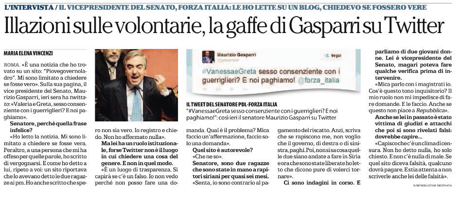 l'autorevolezza delle fonti secondo l'On. <a href="/gasparripdl/">Maurizio Gasparri</a> 
Giornalista: "Quel sito è autorevole?"
Gasparri: "Che ne so".
