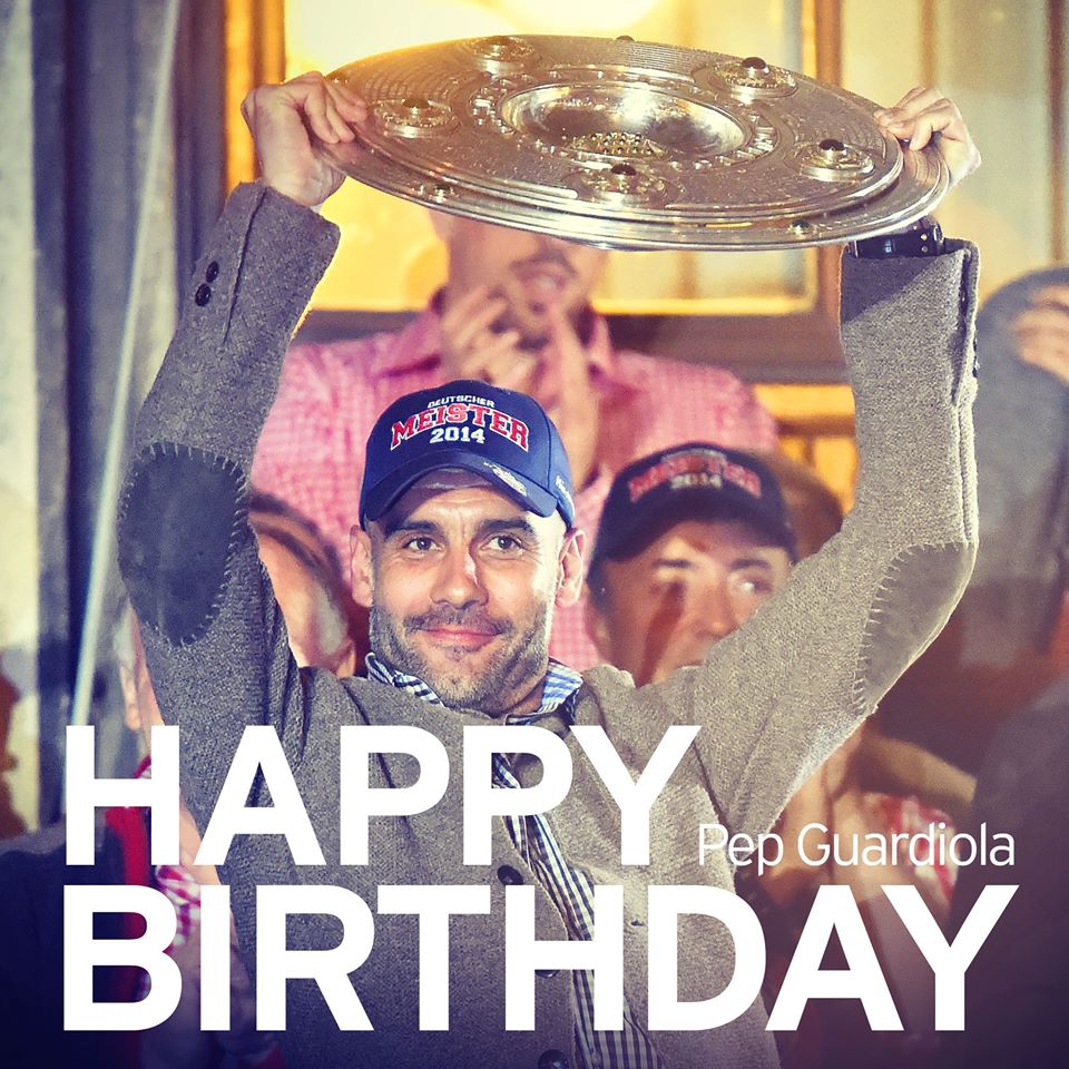 Happy 44th Birthday, Pep Guardiola  