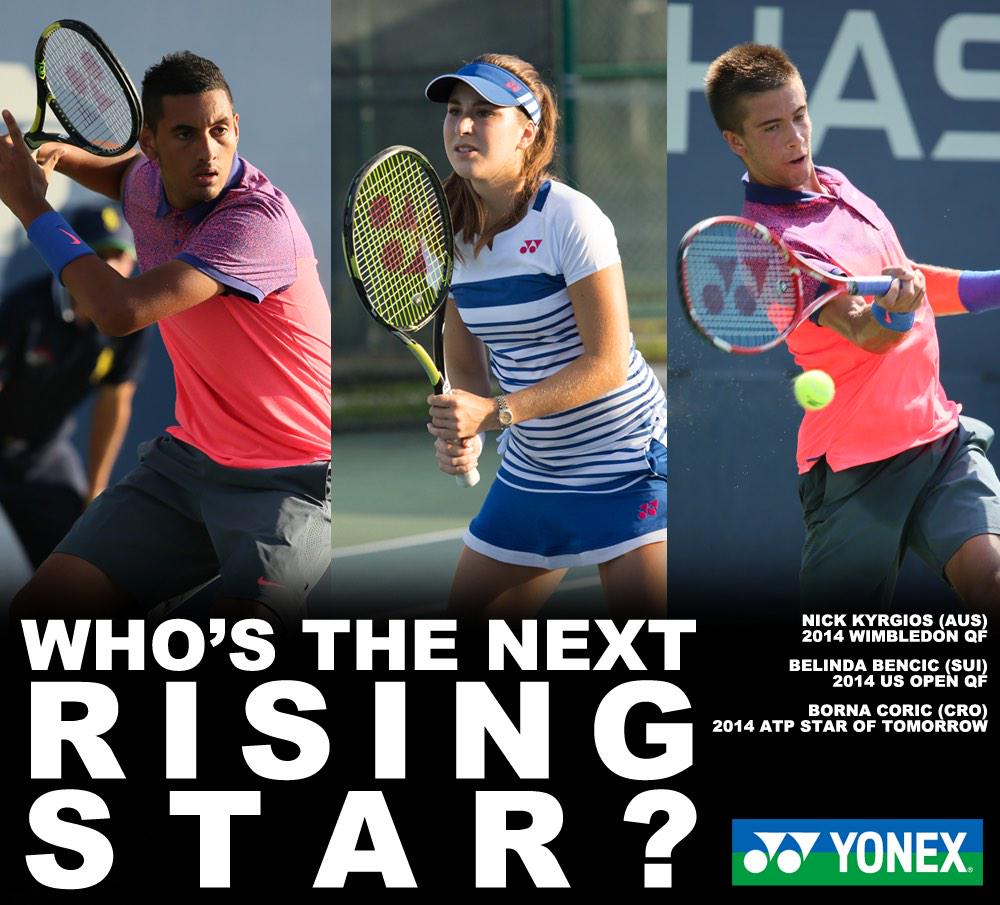 Yonex Co Jp ヨネックス株式会社 Tennis ボルナ コリッチ ベリンダ ベンチッチ ニック キリオスの3選手は14年 次のスター候補に名乗りを上げました 15年彼らはどんな活躍を見せてくれるでしょうか Http T Co Xizndjruzr Twitter